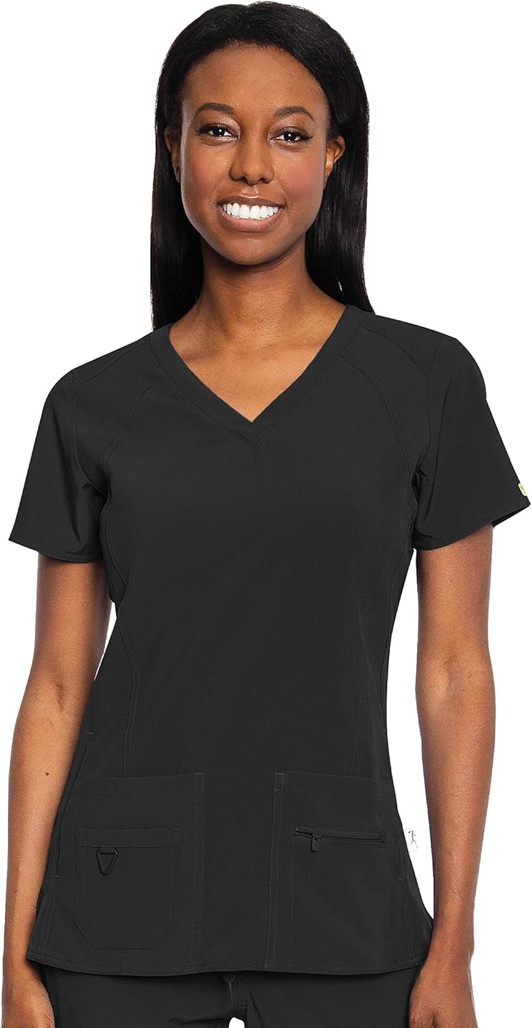 Med Couture Activate Women's V-Neck Racerback Top: Clothing