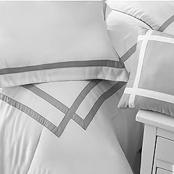 SHALALA White Comforter Set King, 8-Piece