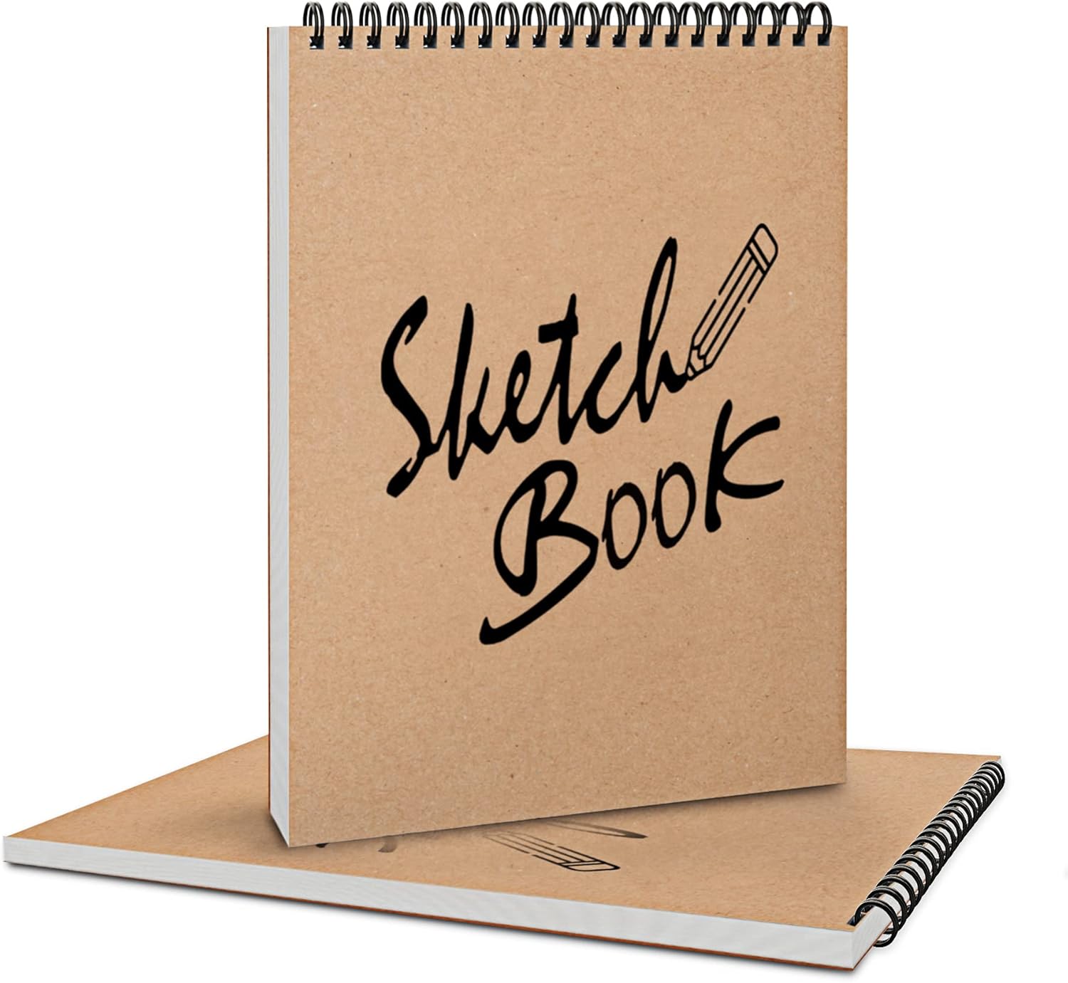 Paquet De 2 Coolzon Carnet De Dessin Cahier De Dessin Professionnel Bloc Dessin Sans Acide 60 Pages Carnet De Croquis Double Spirale Crayon A Papier Pour Enfant Adultes Dessin Cuisine