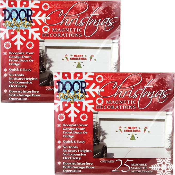 (Set/2) Festive Merry Christmas Garage Door Decoration 50