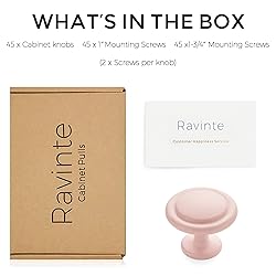 Ravinte 45 Pack 1-1/4 inch Kitchen Cabinet Knobs