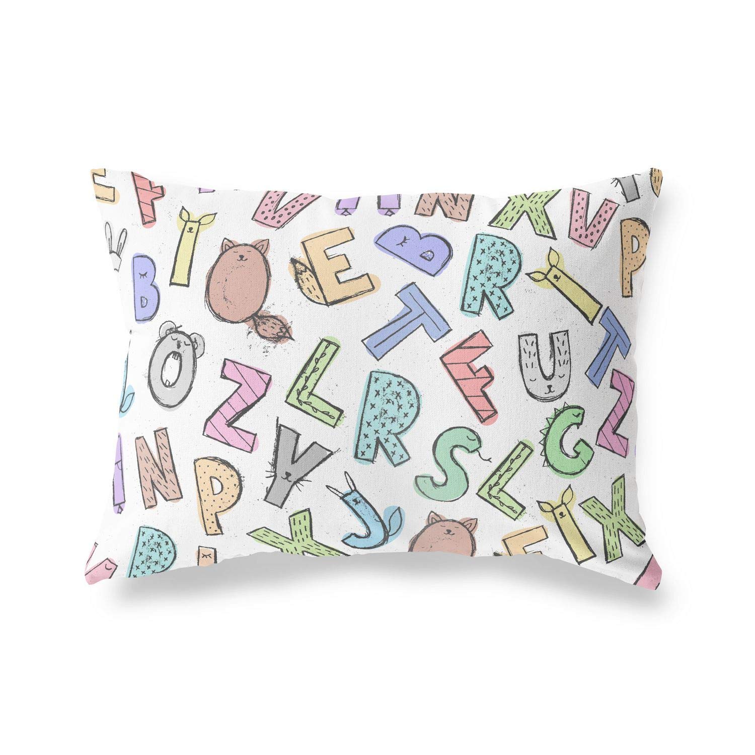 Bonamaison Decorative Cushion Cover Random Pattern, Throw Pillow Covers, Home Decorative Pillowcases for Livingroom, Sofa, Bedroom, Size:35x50 Cm - Designed and Manufactured in Turkey