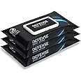 Defense Soap All Natural Body Wipes with Tea Tree Oil | Wrestling, Combat, Camping, Gym, Post Workout Shower Wipes for Men and Women. 40 Count (Pack of 3)