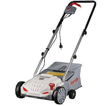 IKRA Elektro Vertikutierer Rasenlüfter IEVL 1532 Fangkorb 30l Arbeitsbreite 32cm Arbeitstiefe einstellbar 1.500W