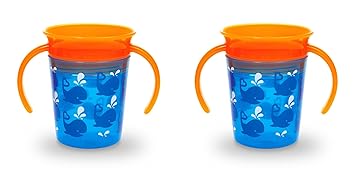 Munchkin Miracle 360 Deco Trainer Tasse Orange Blau Amazon De Baby