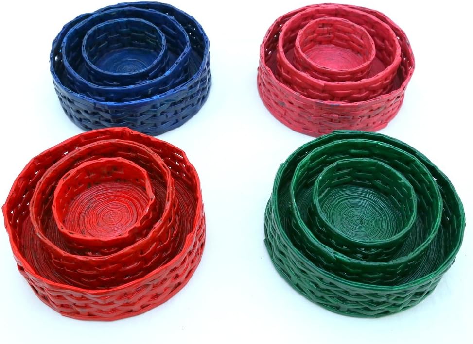 Newspaper Basket Set Green