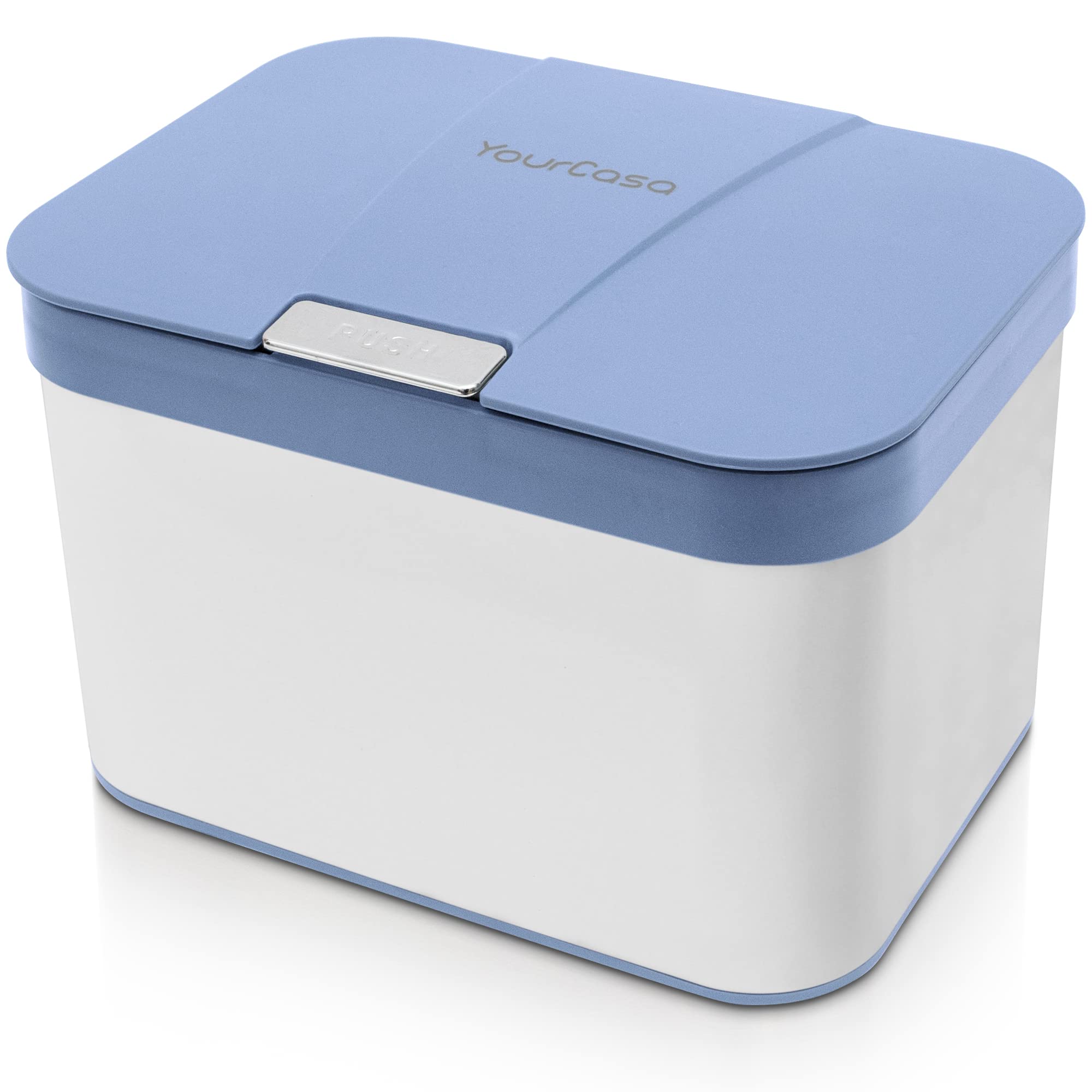 YourCasa® Organic Kitchen Waste Bin, 4.3 L, Stainless Steel, Small Compost Bin, Dishwasher-Safe Inner Insert, Organic Waste Container