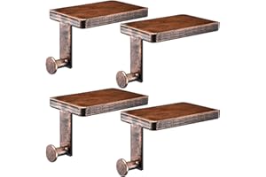 Landhoow Christmas Stocking Holder Christmas Stocking Hanger for Mantel Heavy Duty Xmas Hook with Non Slip Protective Pad Mantel Hook for Mantle Fireplace Home Shelf(Vintage Bronze,4 Pcs)