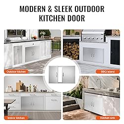 VEVOR BBQ Access Door, 36W x 21H Inch Double