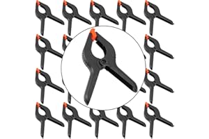 ZEONHAK 20 Pack Spring Clamp,6 Inch Large Plastic Spring Clamps,Heavy Duty Spring Clamps Clip,for Woodworking,Photography Stu