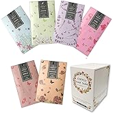 LIFFLY 14 Packs Scented Sachets Bag for Drawers and Closets Long-Lasting Home Fragrance Sachet Lavender Rose Jasmine Ocean Vanilla Sandalwood 6 Different Scent Gift Box