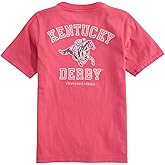 vineyard vines Boys' Kentucky Derby Varsity Text Short-Sleeve Pocket Tee