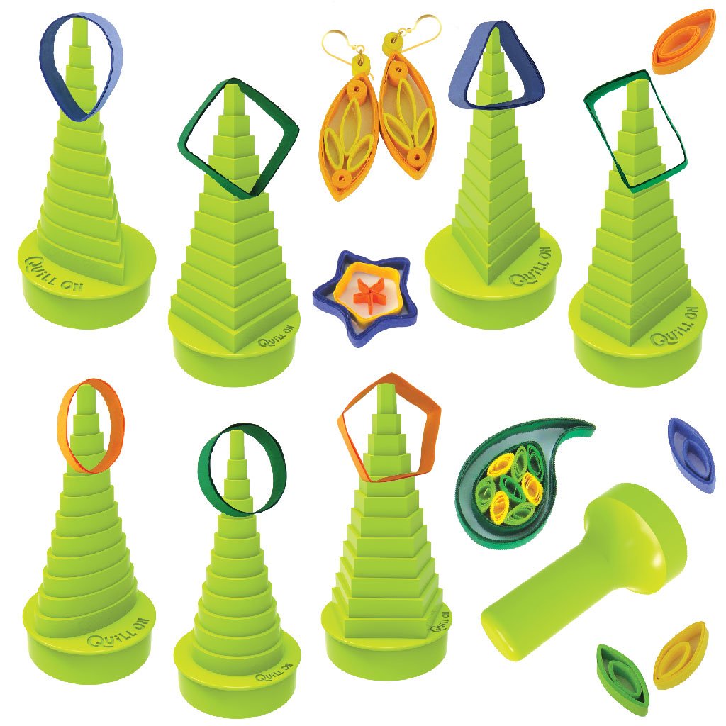 Quill On: Ultimate Border Buddy- Green- Quilling Borders Made Easy