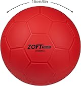 First Play Zoft Touch Dodgeball Small Red 6 Inch Kids Training view 5