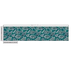 Ambesonne Sea Shells Fabric by The Yard, Nautical