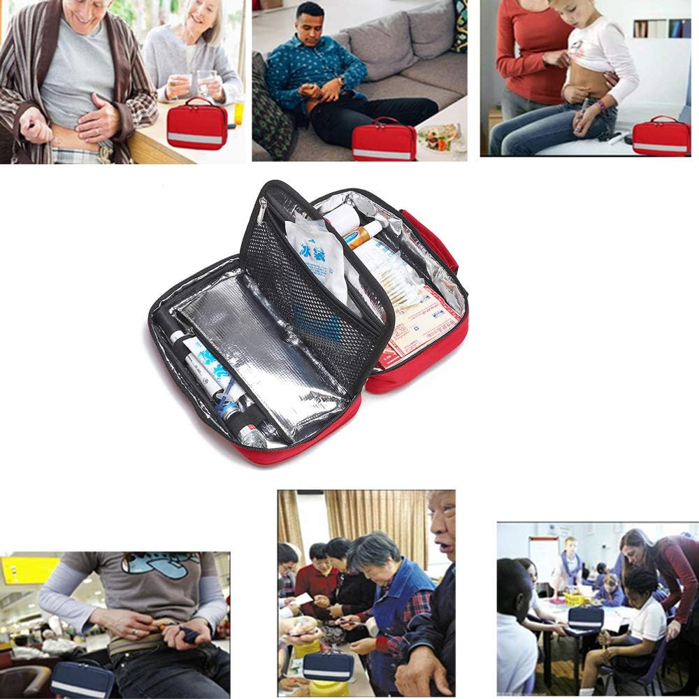 Portable Insulin Cooler Bag Travel Case Waterproof Medical Diabetic Organizer Medication Insulated Cooling Bag: Health & Personal Care