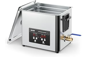 VEVOR 10L Ultrasonic Cleaner, Professional Ultrasonic Cleaner Machine with Cleaning Basket & Digital Display, 180W Stainless 