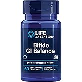 Life Extension Bifido GI Balance, probiotics, Bifidobacterium longum BB536® (2 Billion CFU), Support Healthy Gut & Digestive Health, Gluten-Free, Non-GMO, Vegetarian, 60 Capsules