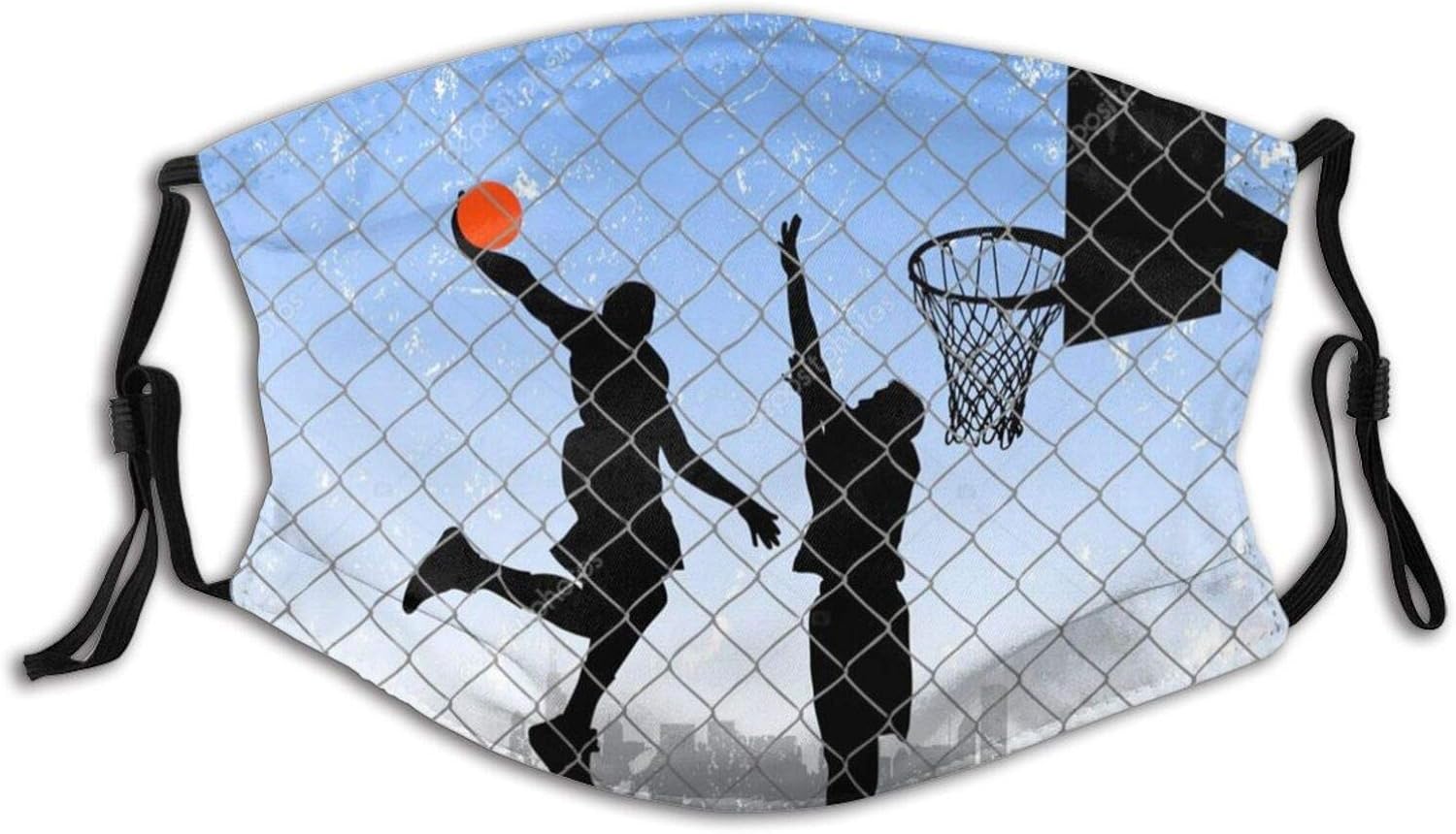 Cool Little Basketball Face Mask, Washable Sports Face Mask