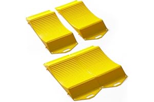 HANTINSTOM Tire Saver Ramps - Heavy-Duty Vehicle Storage Ramp Set of 4 Pack Anti-Slip Design RV Camper Trailer for Powerful Load Bearing Capacity Tire Wheel Ramps(Tire Save)