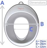 Babycurls Toilet Training Seat Non Slip Splash Guard Fits Oval/ Round view 7