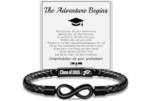 Sistble Leather Bracelet for Men Teen Boy Gifts To My Son Bracelet from Mom Fathers Day Bracelet Gifts for Dad Grandpa Love You Forever Engraved Husband Birthday Gift Ideas Infinity Knot Jewelry