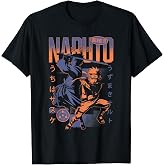 Naruto Shippuden Dueling Naruto and Sasuke Action Pose Anime T-Shirt