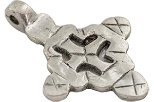 Silver Ethiopian Coptic Cross Pendant, African Abyssinian Design, Orthodox Christian Pendant for Jewelry, The Bead Chest