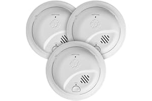 First Alert SMI100-AC, Hardwire Interconnect Smoke Alarm with Battery Backup, 3-Pack