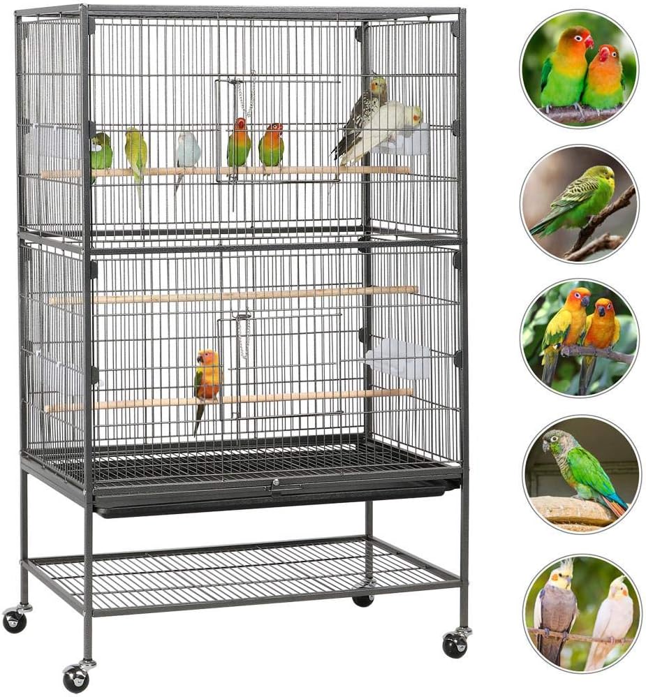 Super Saturday Yaheetech Extra Large 2 Tiers Bird Cage For Cockatoo