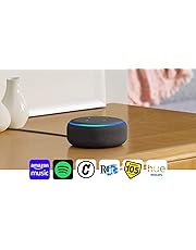 Echo Dot (3ª generazione) - Altoparlante intelligente con integrazione Alexa - Tessuto antracite
