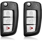 2 Keylessbest Replacement for 2015 2016 2017 2018 2019 Nissan Rogue Key Fob Remote Control CWTWB1G767 3 Buttons 434MHz