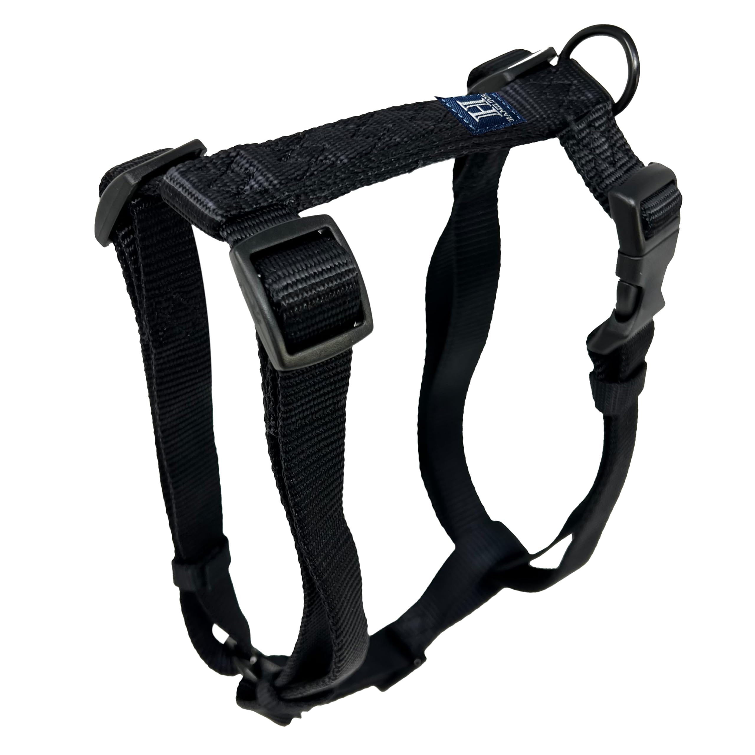 Hamilton Adjustable Comfort Nylon Dog Harness, Black, 5/8" x 12-20" — image 1