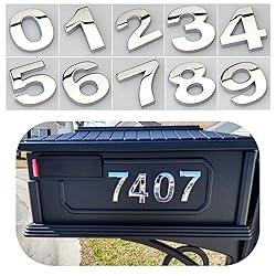 2.75 Inch Adhesive House Numbers, Mailbox