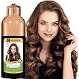 HERBBY Gray Hair Coverage Shampoo & Conditioner - Color Transform with 9 Herbal Extracts, Long-Lasting (6-8 Weeks), Shiny, Even Coloring, Instant Hair Dye, 500 ml (CHESTNUT BROWN)
