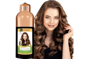 HERBBY Gray Hair Coverage Shampoo & Conditioner - Color Transform with 9 Herbal Extracts, Long-Lasting (6-8 Weeks), Shiny, Even Coloring, Instant Hair Dye, 500 ml (CHESTNUT BROWN)