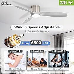 Sofucor 52 Inch Smart Ceiling Fan with