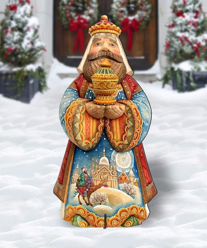 Outdoor Nativity Scene Three Wise men King Balthasar