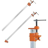 FEIRONG 36-inches Bar Clamps with 2-Pack, 330LB Load Limit with Built-in Ruler, 90&deg; Angled Jaws for DIY Projects &amp; Cabinet Installation