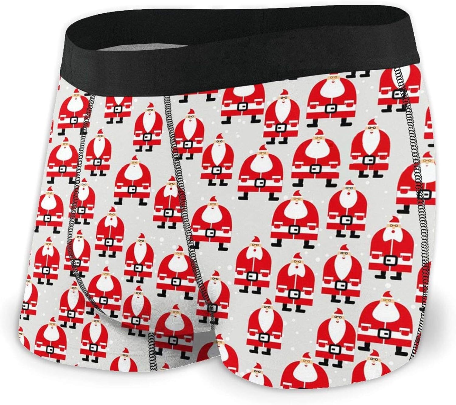 Santa Christmas Design Mens Boxer Briefs Comfortable No RideUp