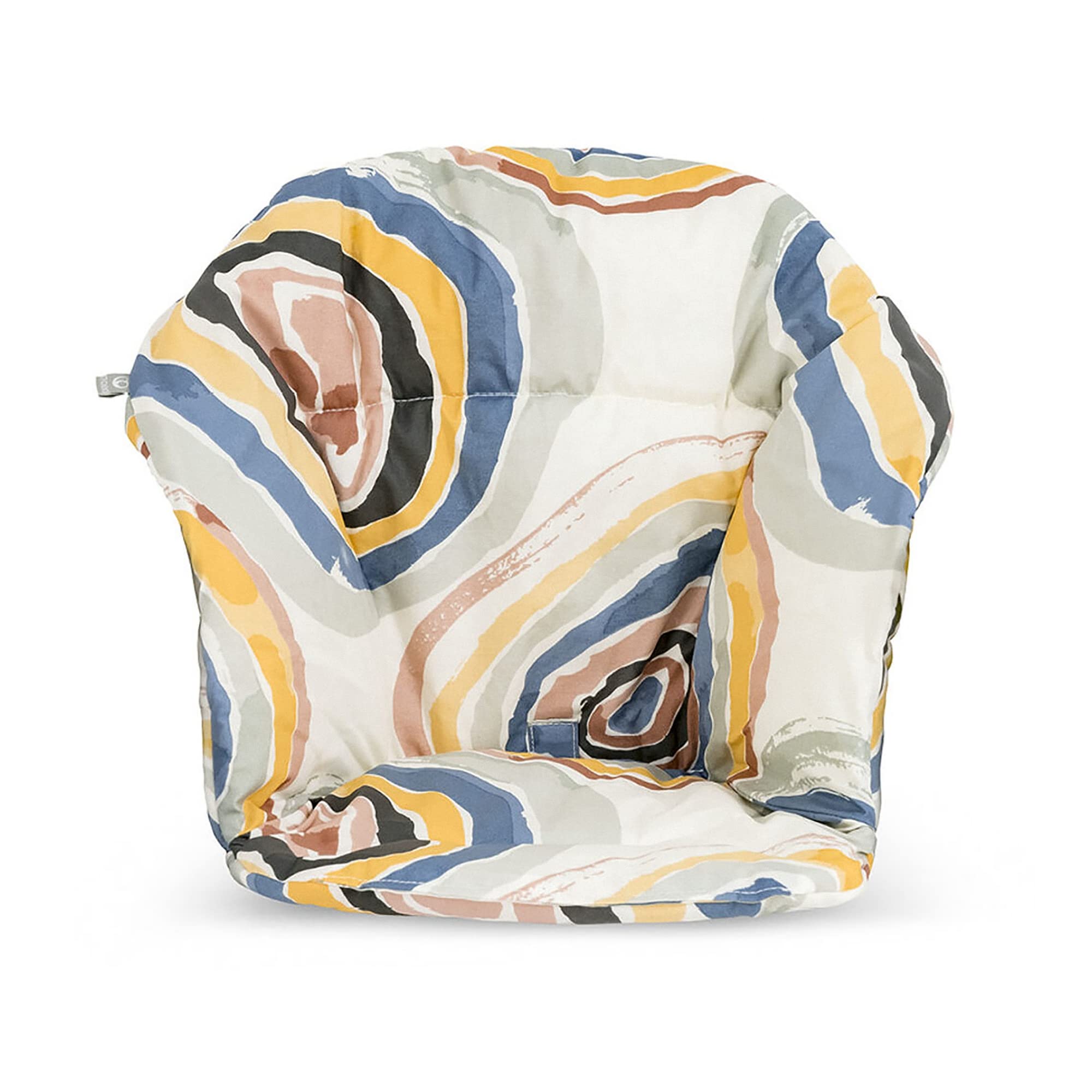 Stokke Clikk Cushion, Multi Circles - Compatible with Stokke Clikk High Chair - Provides Support for Babies - Made with Organic Cotton - Reversible & Machine Washable - Best for Ages 6-36 Months