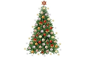 TOARTI Merry Christmas Wall Sticker DIY Christmas Trees Wall Decal for Living Room Bedroom Wall Decoration Xmas Holiday Party Supplies Xmas Trees Sticker
