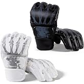 Generic 2 Pairs MMA Gloves Martial Arts Bag Gloves Boxing Fight Gloves Kickboxing Gloves for Sparring