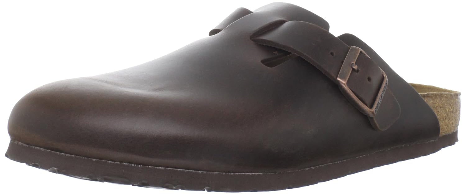 birkenstock boston amalfi leather soft footbed
