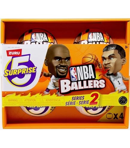 Amazon.com: ZURU 5 Surprise NBA Ballers Series 2 Official