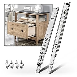 SHUHANG 1 Pair Full Extension Drawer Slides 8 10 12
