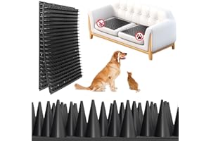 LanLfSty 5 Pack Scat Mats for Dogs – Heavy Duty Solid PP Pet Deterrent Mats to Keep Dogs Off Couch & Furniture – Durable for Indoor & Outdoor Use