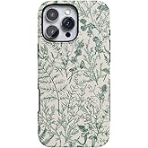 Casely iPhone 16 Pro Max Case | Sage Garden | Green Floral | Bold Protective Design | Compatible with MagSafe