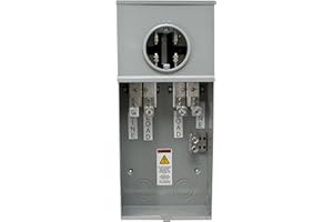 Cooper B-Line 324 N Meter Enclosure, 400A, 4 Jaw, 1PH, 3W, UG, MCC Bypass, Narrow