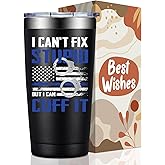 BIRGILT Police Officer Gifts - Police Gifts for Men, Women - I Can't Fix Stupid But I Can Cuff It Tumbler Cup 20oz - Christmas Birthday Gift for Cops, Law Enforcement, Correctional Officer, Policeman